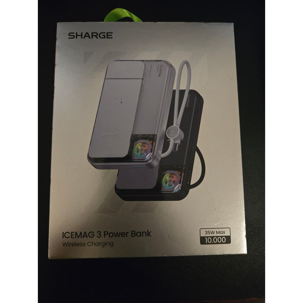 sharge ICEMAG 3 MagSafe Portable Charger, Qi2.2 25W Magnetic Power Bank